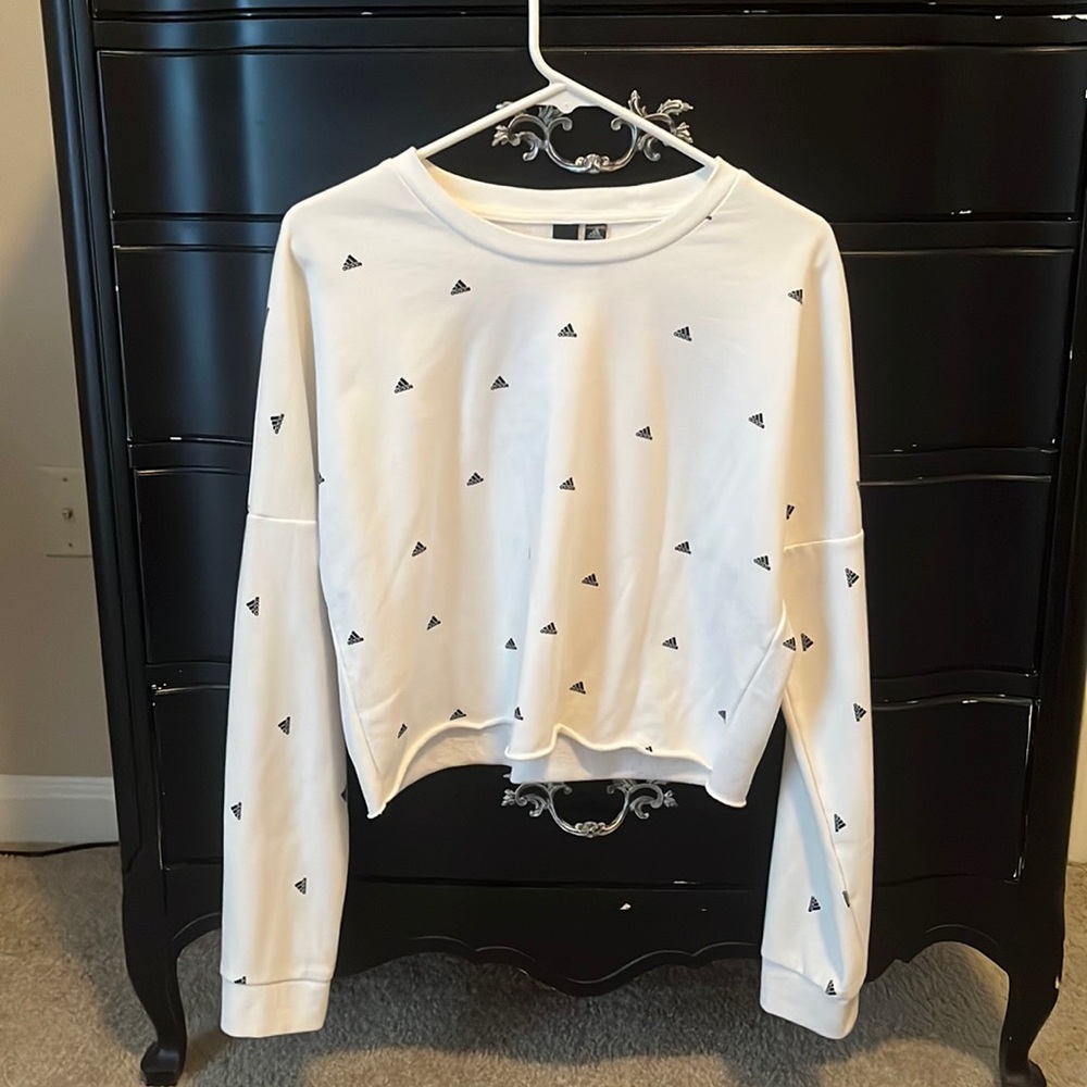 Adidas crop crewneck sweatshirt